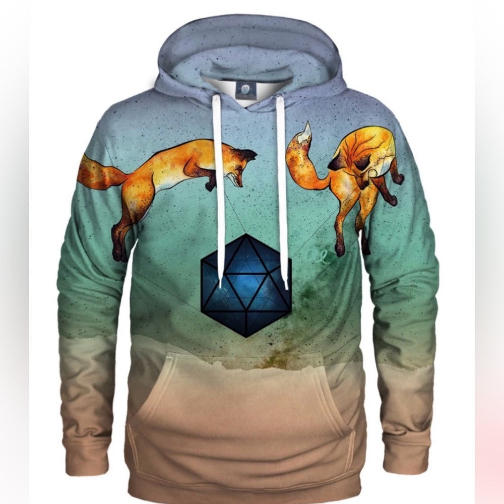 Wild Foxes Men’s pullover hoodie